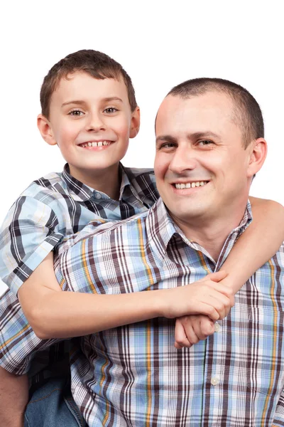 Heureux père et fils — Photo