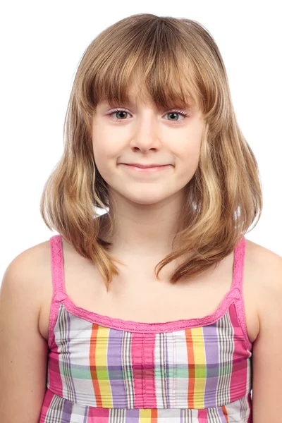 Μικρό κορίτσι closeup πορτρέτο — Φωτογραφία Αρχείου
