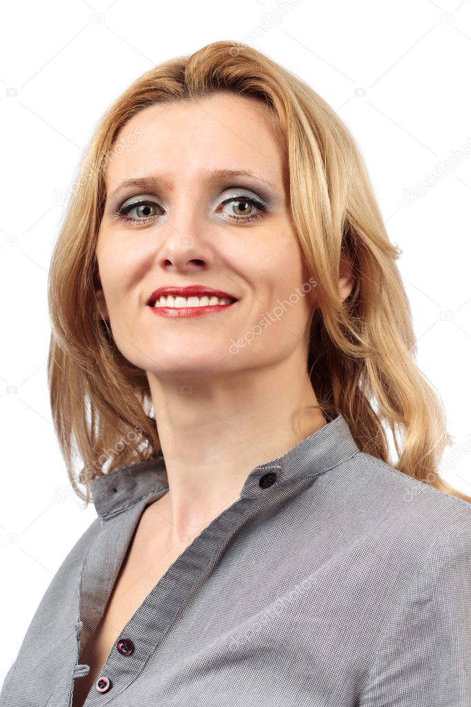 Smiling confident busineswoman