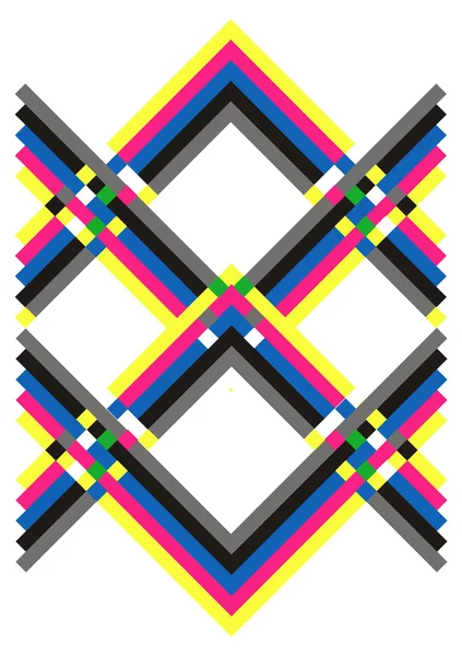 色とりどりの幾何学的なパターン — ストックベクタ