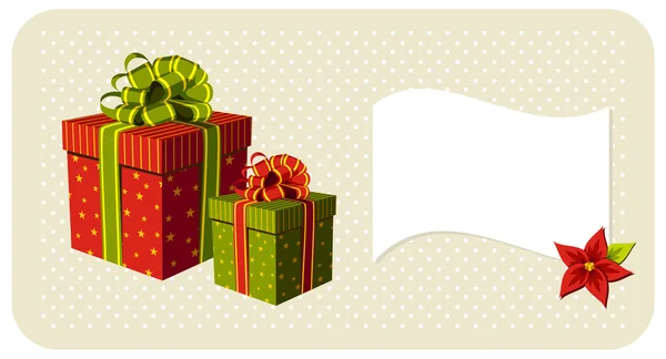 Різдвяні подарунки коробки — стоковий вектор
