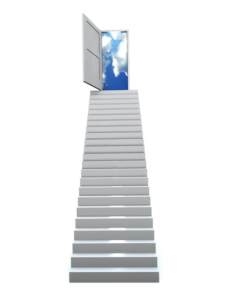 3D Success business staircase — Stock Photo, Image