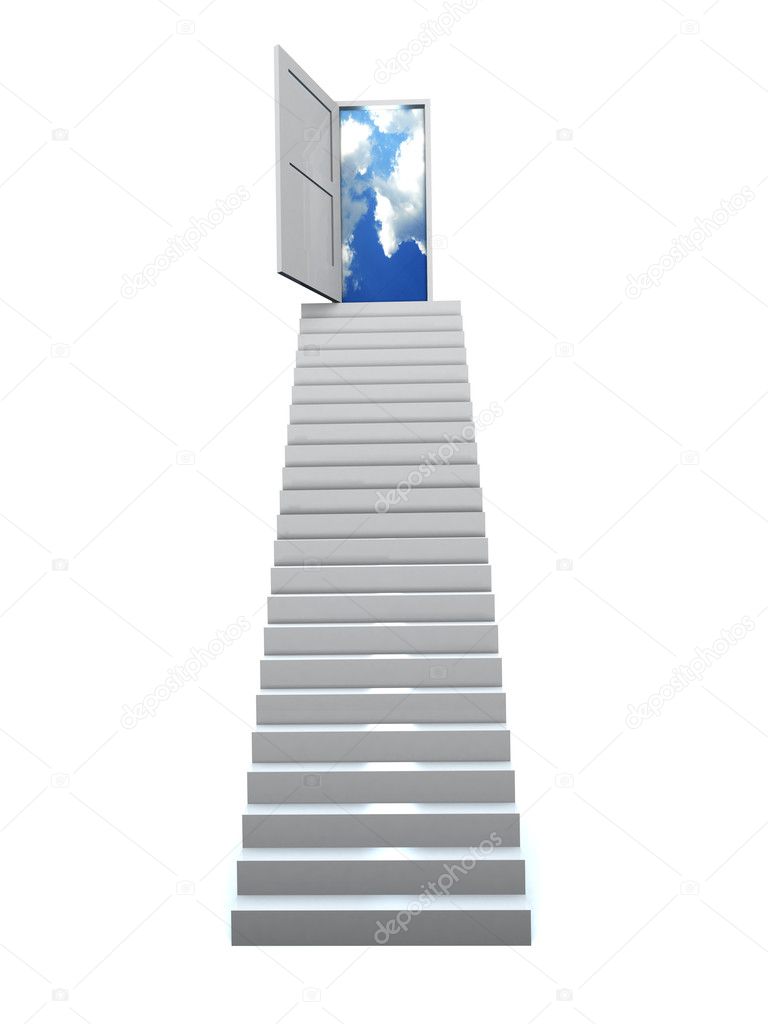 3D Success business staircase