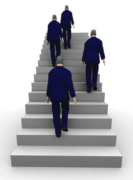3D lépcső az üzleti siker. — Stock Fotó