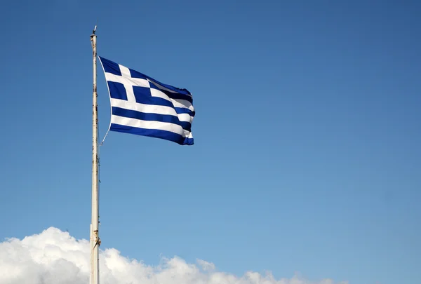 stock image Greek flag