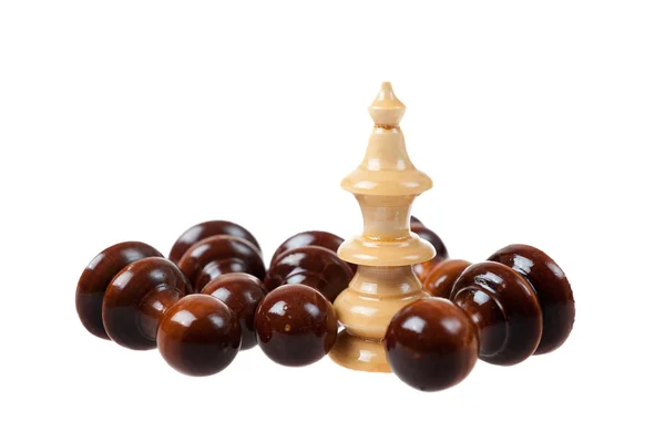 Closeup of White Chess Queen — Stock Photo, Image