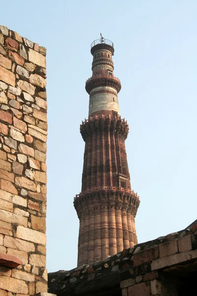 Qutb Minar 73M High Victory Tower Built 1192 Delhi India — Stock Photo, Image