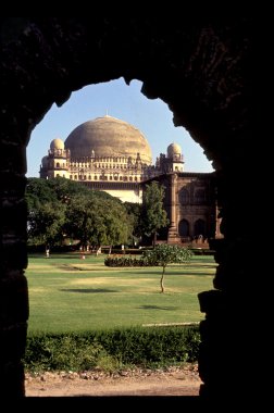 Dünya ünlü gol gumbaz sahip ünlü fısıldayan Galerisi, bijapur, karnataka, Hindistan