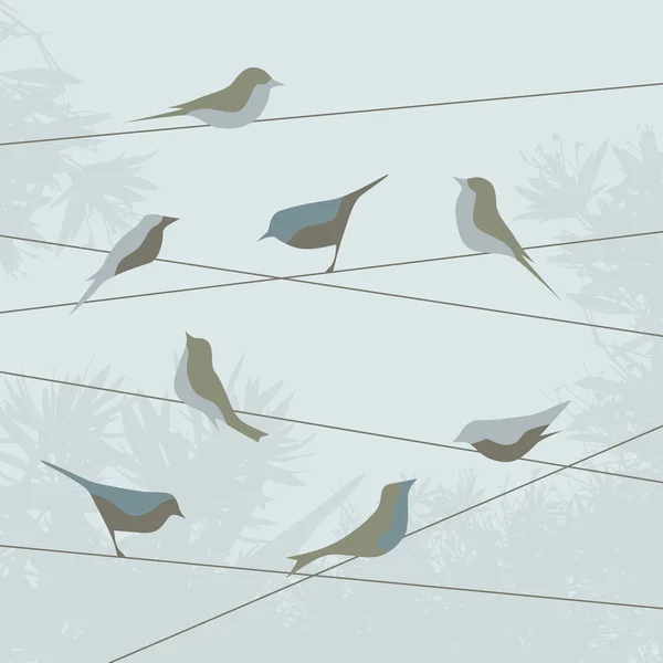 Abstraxt φόντο με τα πουλιά, και χώρο για το κείμενό σας — Διανυσματικό Αρχείο