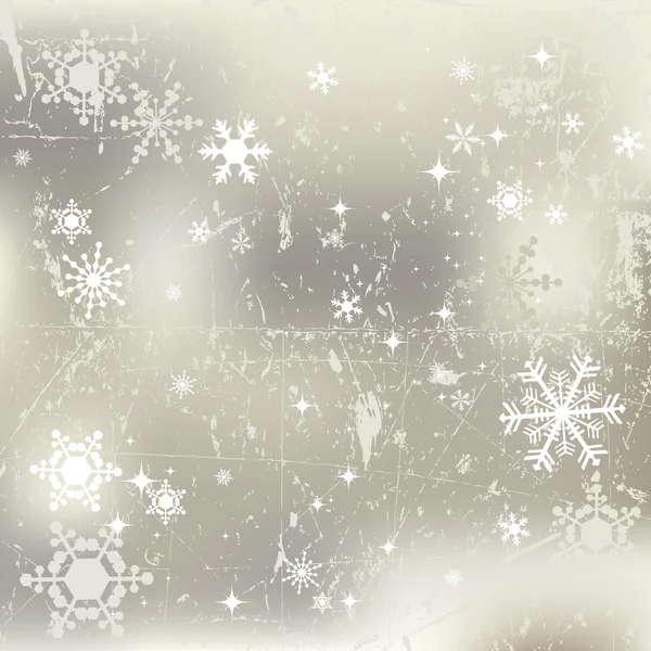 Kış arka plan, kar taneleri - vektör çizim — Stok Vektör