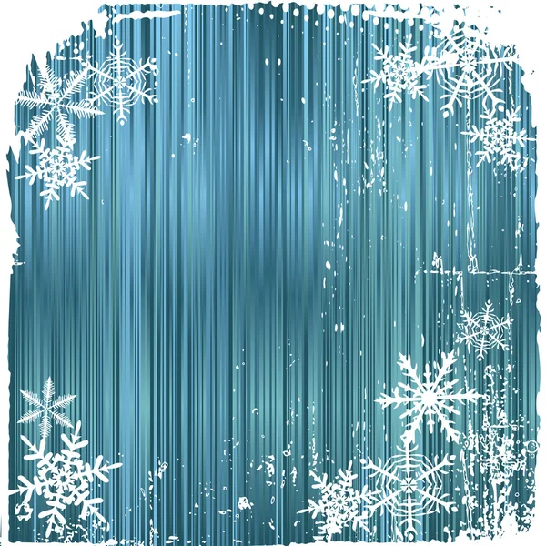 Winter Hintergrund, Schneeflocken - Vektorillustration — Stockvektor