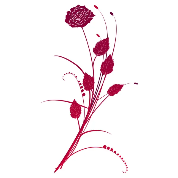 バラの花の背景 — ストックベクタ