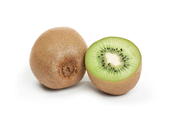 Kiwi Frukt Vit Bakgrund — Stockfoto