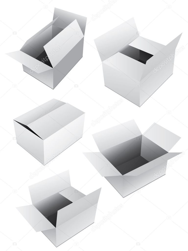 New set of vector boxes