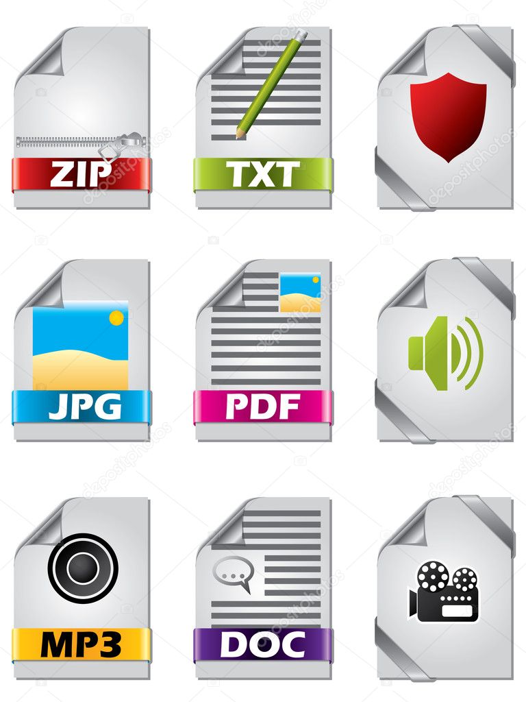 Icon set for files