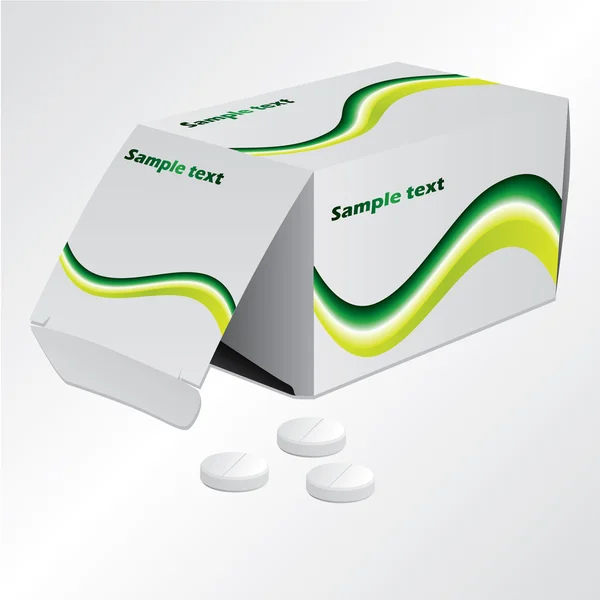 Χάπι με pillbox — Διανυσματικό Αρχείο