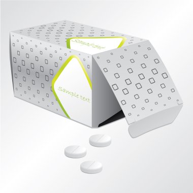 Pill box design clipart