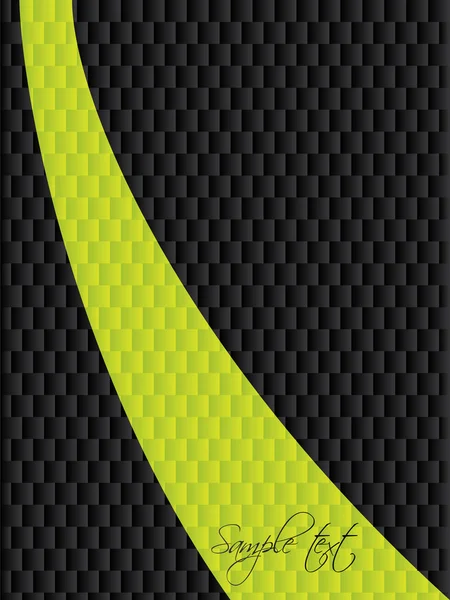 Green stripe over rectangles — Stock Vector