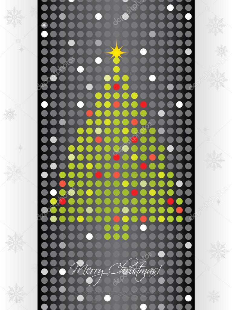 Dotted christmas card