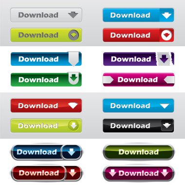 Web download button tasarımları