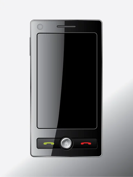 Дизайн мобільного телефону з сенсорним екраном — стоковий вектор