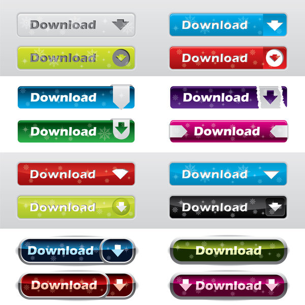 Рождественское издание стилей кнопок
