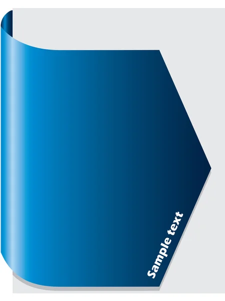 青のパンフレットのデザイン — ストックベクタ