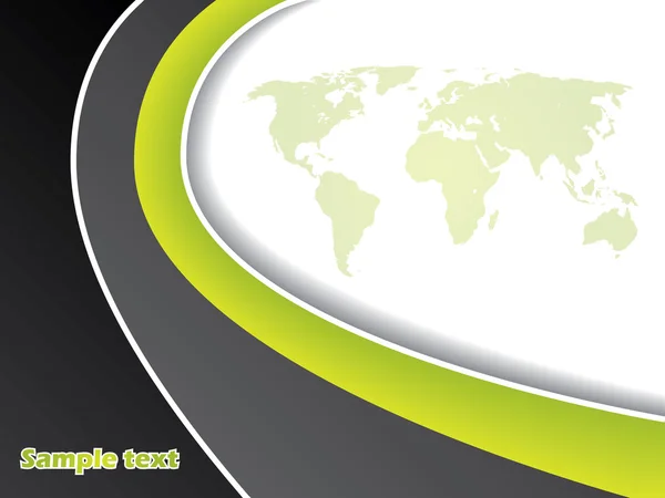 Mapa zielony broszurę projektu — Wektor stockowy