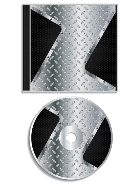 Metalik disk ve kapak tasarımı — Stok Vektör