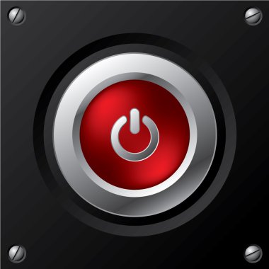 Cool power button design clipart