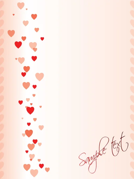バレンタインの日の挨拶のデザイン — ストックベクタ