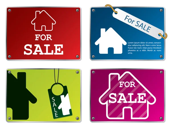 House Sale Tablet Designs — Stock Vector