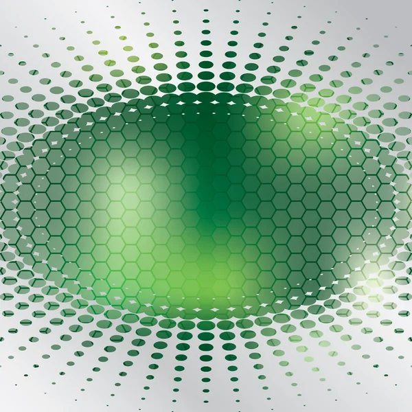 Motif abstrait demi-ton et hexagone — Image vectorielle