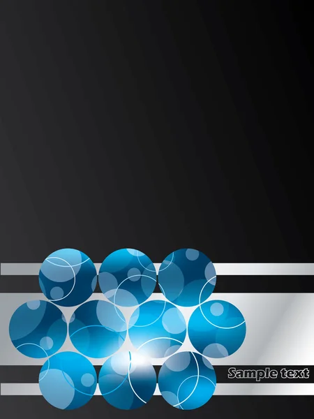 Design opuscolo a rete blu punteggiata — Vettoriale Stock