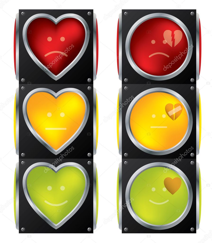 Love traffic light design