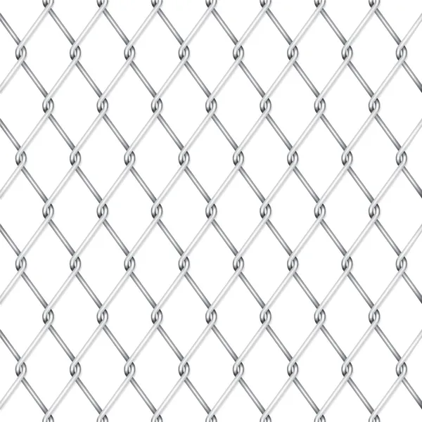 Illustration Wire Fence White Background — Stock Vector