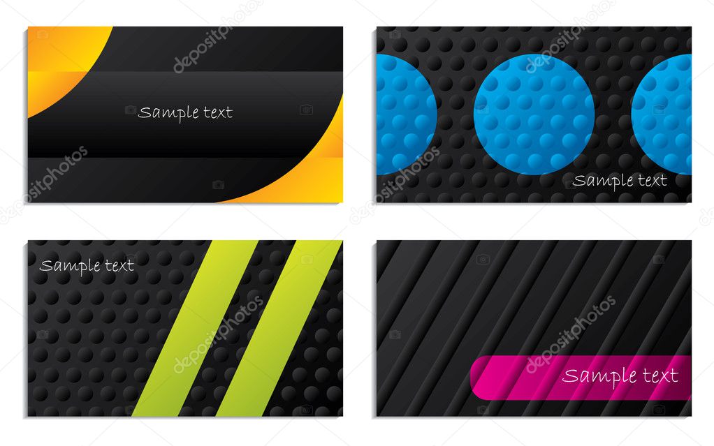 Abstract business card designs