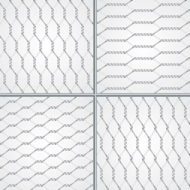 Various wire fence design set