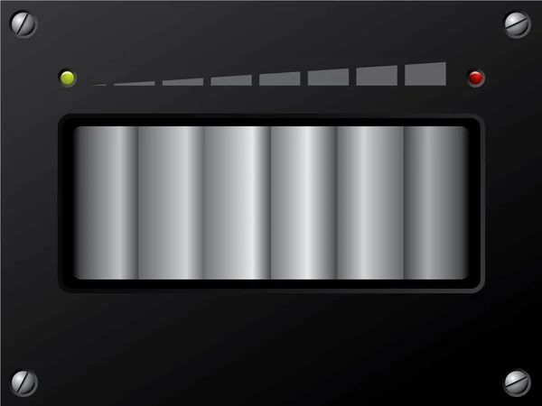 Contrôle de volume avec led — Image vectorielle