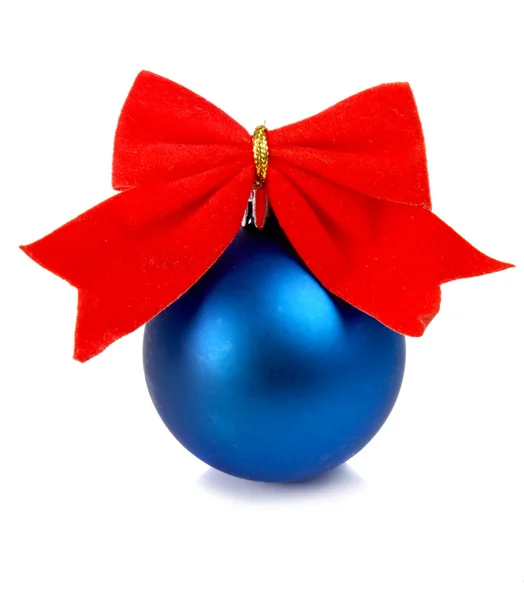 Bow et décoration de boule de Noël pour un arbre de nouvelle année — Photo