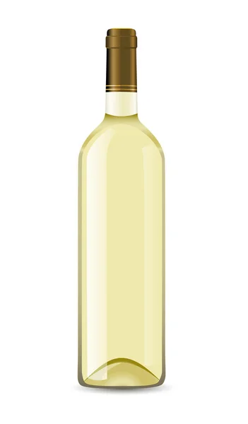 Butelka z białego wina — Zdjęcie stockowe