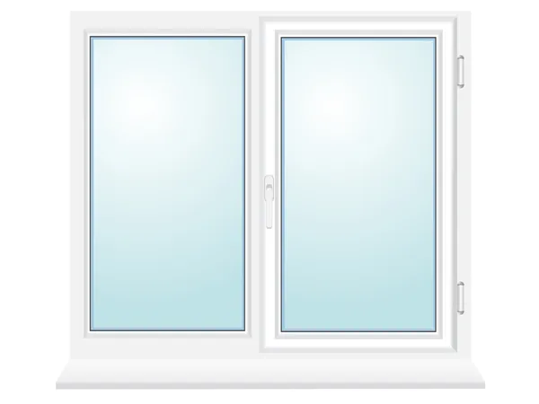 Closed plastic glass window illustration — Stock Photo, Image