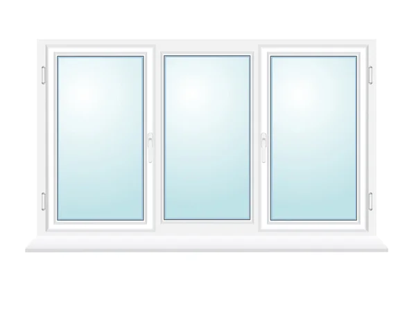 Ilustración de ventana de vidrio plástico cerrado — Foto de Stock