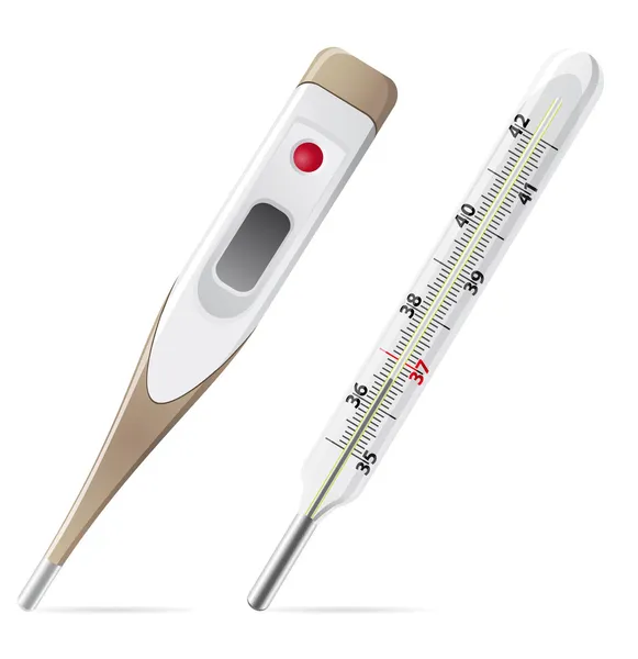 Medikal termometre illüstrasyon — Stok fotoğraf