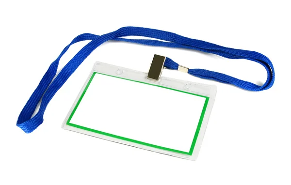 Card empty ID badge — Stock Photo, Image