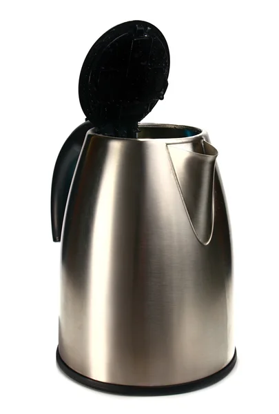 Электрический чайник с открытой крышкой — стоковое фото