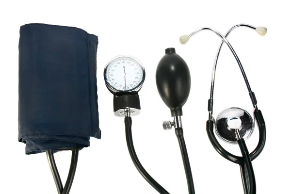 Een apparaat lezing bloeddruk — Stockfoto