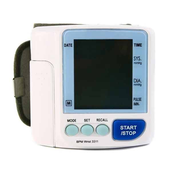 Urządzenie elektroniczne, odczyt ciśnienia krwi — Zdjęcie stockowe