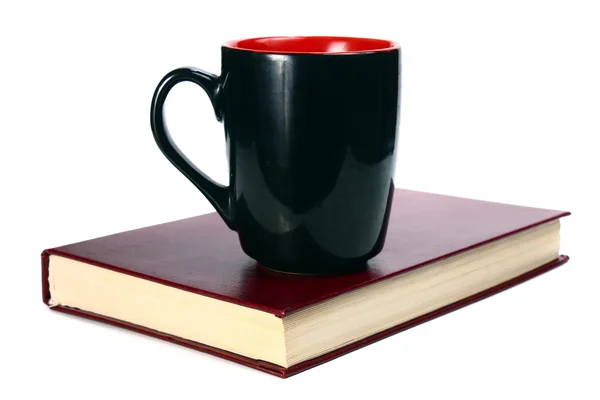 Boek en cup — Stockfoto