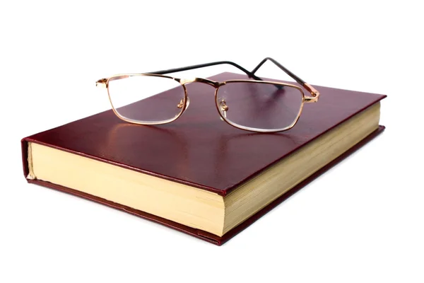 Könyv- és szemüveg — Stock Fotó